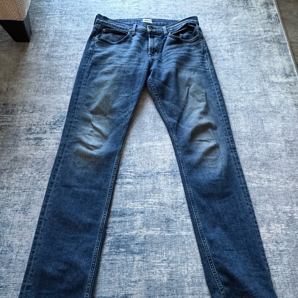 Hudson Jeans Blue Straight-Leg Classic Denim